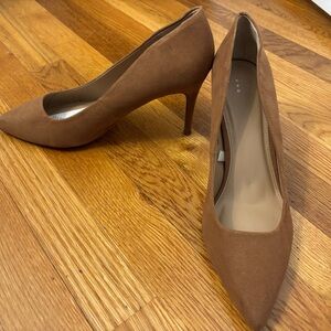 Brown Suede Women's Heels